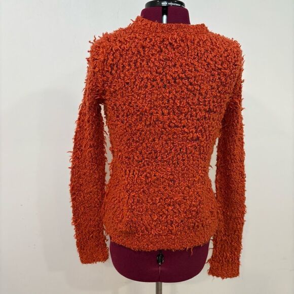 Free People September Song Sweater Red Orange Size M - Picture 3 of 10